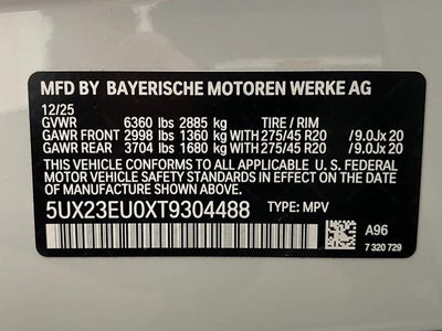 2026 BMW X5 xDrive40i Sports Activity Vehicle