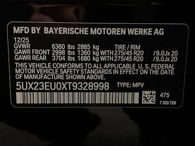 2026 BMW X5 xDrive40i Sports Activity Vehicle