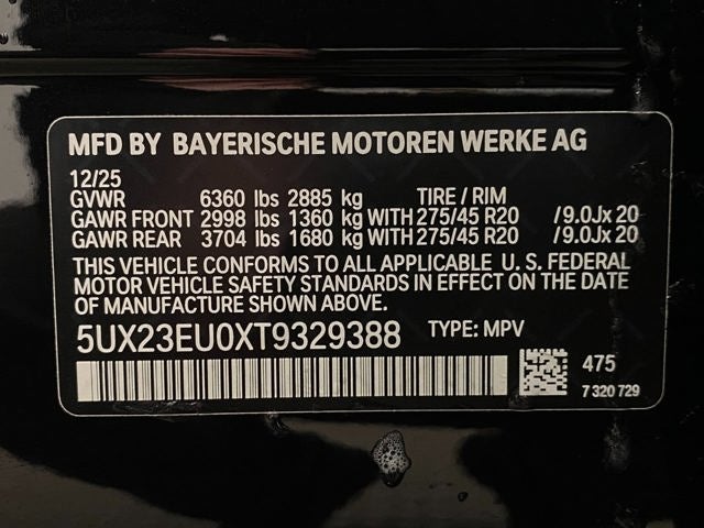 2026 BMW X5 xDrive40i Sports Activity Vehicle