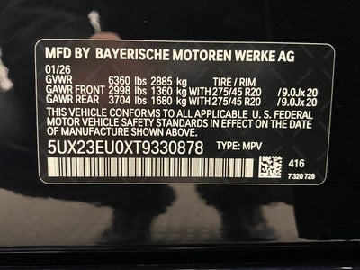 2026 BMW X5 xDrive40i Sports Activity Vehicle