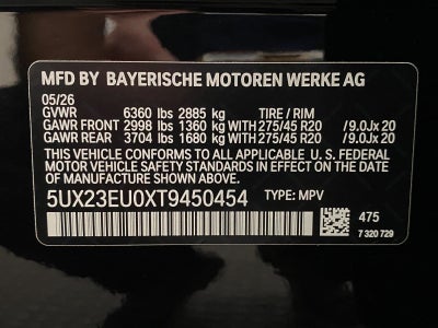 2026 BMW X5 xDrive40i Sports Activity Vehicle