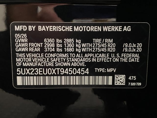 2026 BMW X5 xDrive40i Sports Activity Vehicle