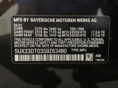 2025 BMW X4 xDrive xDrive30i Sports Activity Coupe