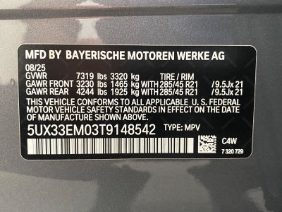2026 BMW X7 M60i Sports Activity Vehicle