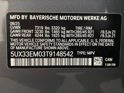 2026 BMW X7 M60i Sports Activity Vehicle