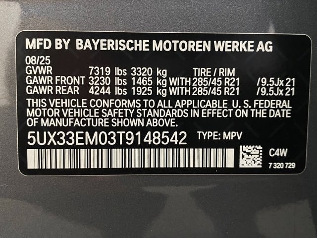 2026 BMW X7 M60i Sports Activity Vehicle