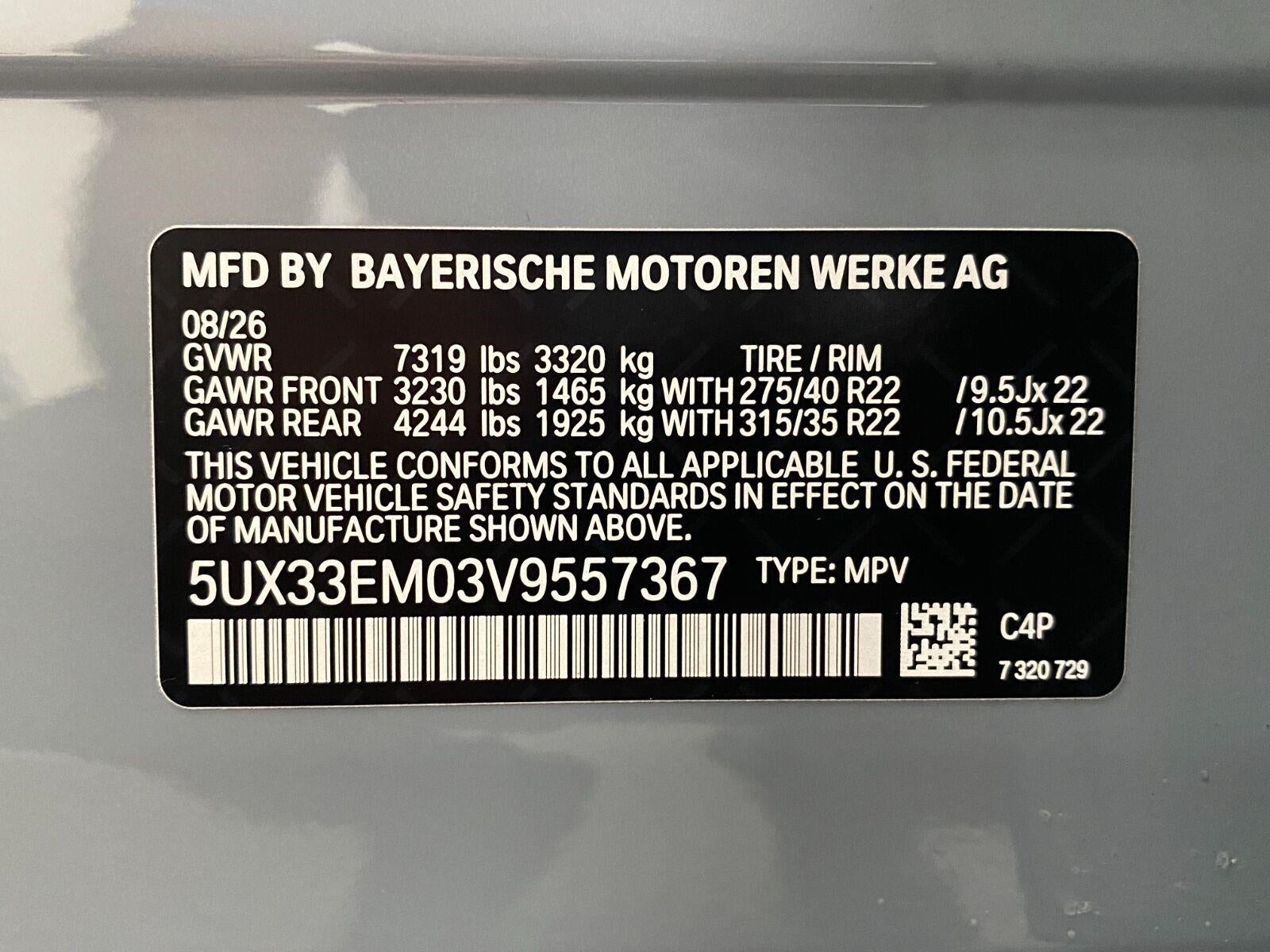 2027 BMW X7 M60i Sports Activity Vehicle