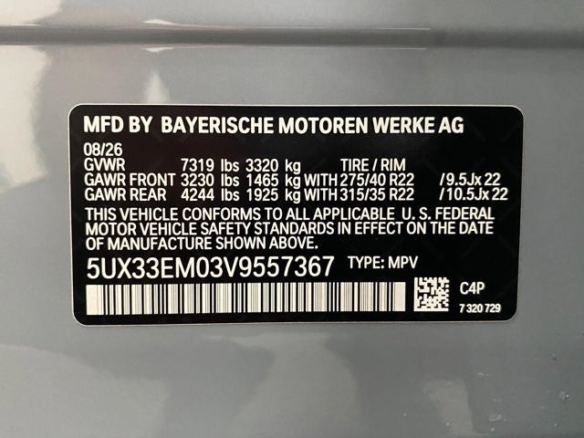2027 BMW X7 M60i Sports Activity Vehicle