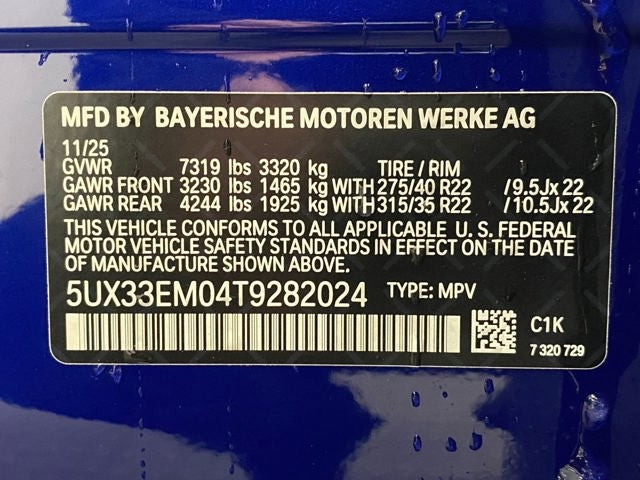 2026 BMW X7 M60i Sports Activity Vehicle