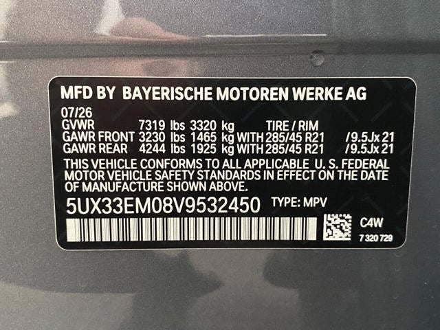 2027 BMW X7 M60i Sports Activity Vehicle