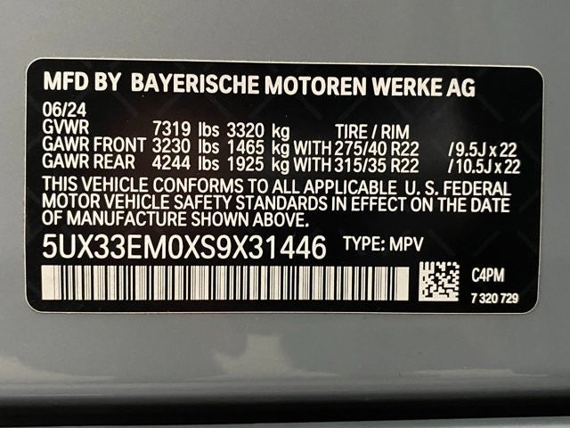 2025 BMW X7 M60i Sports Activity Vehicle