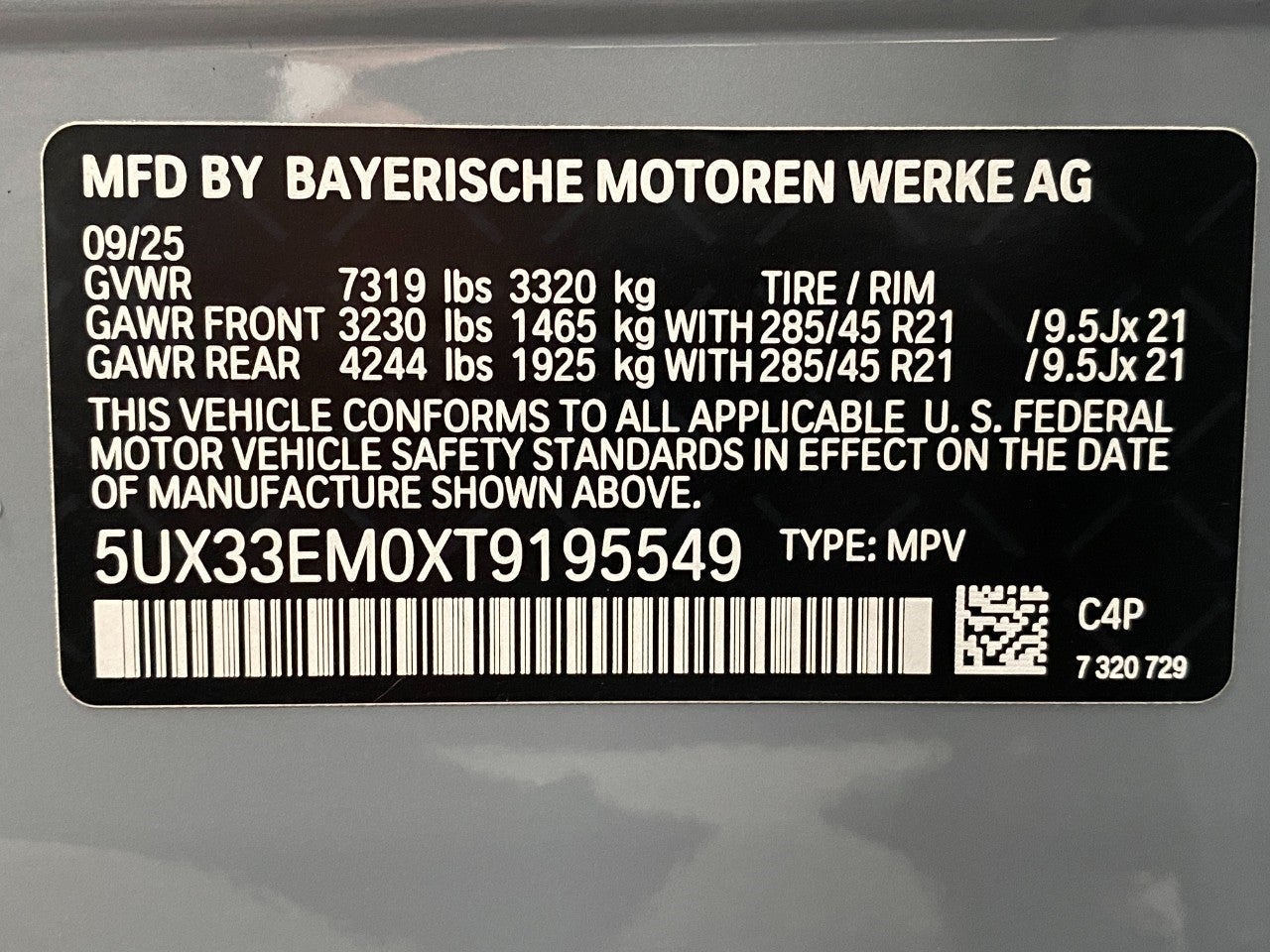 2026 BMW X7 M60i Sports Activity Vehicle