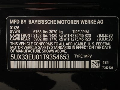 2026 BMW X5 M60i Sports Activity Vehicle