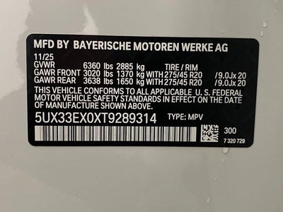2026 BMW X6 xDrive40i Sports Activity Coupe