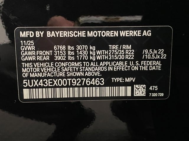 2026 BMW X6 M60i Sports Activity Coupe