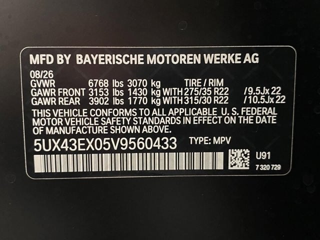 2027 BMW X6 M60i Sports Activity Coupe