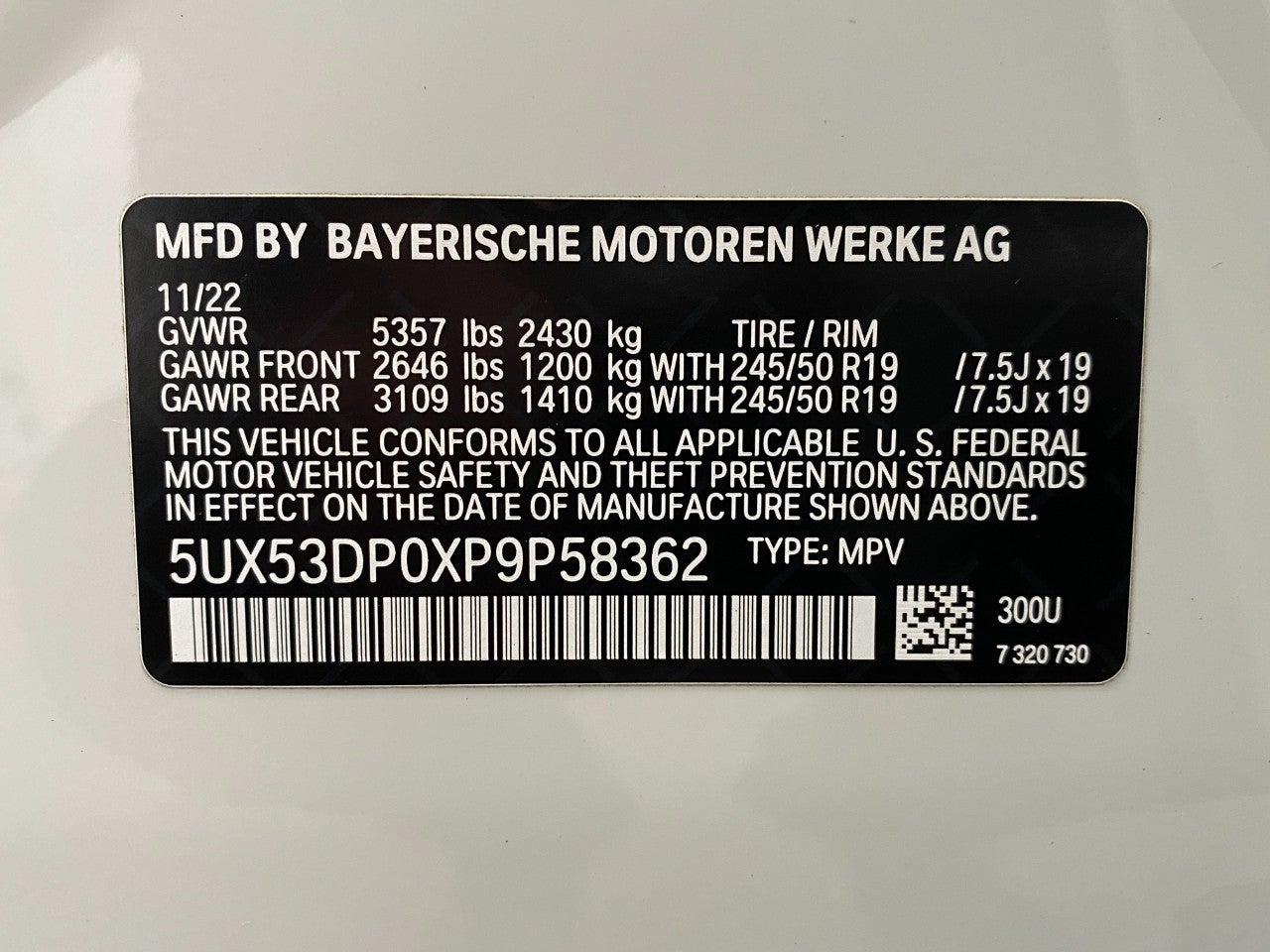 2023 BMW X3 xDrive30i Sports Activity Vehicle