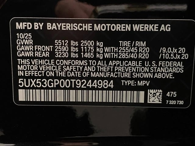 2026 BMW X3 30 xDrive Sports Activity Vehicle