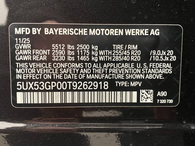 2026 BMW X3 30 xDrive Sports Activity Vehicle