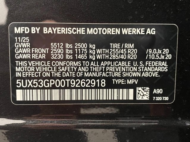 2026 BMW X3 30 xDrive Sports Activity Vehicle