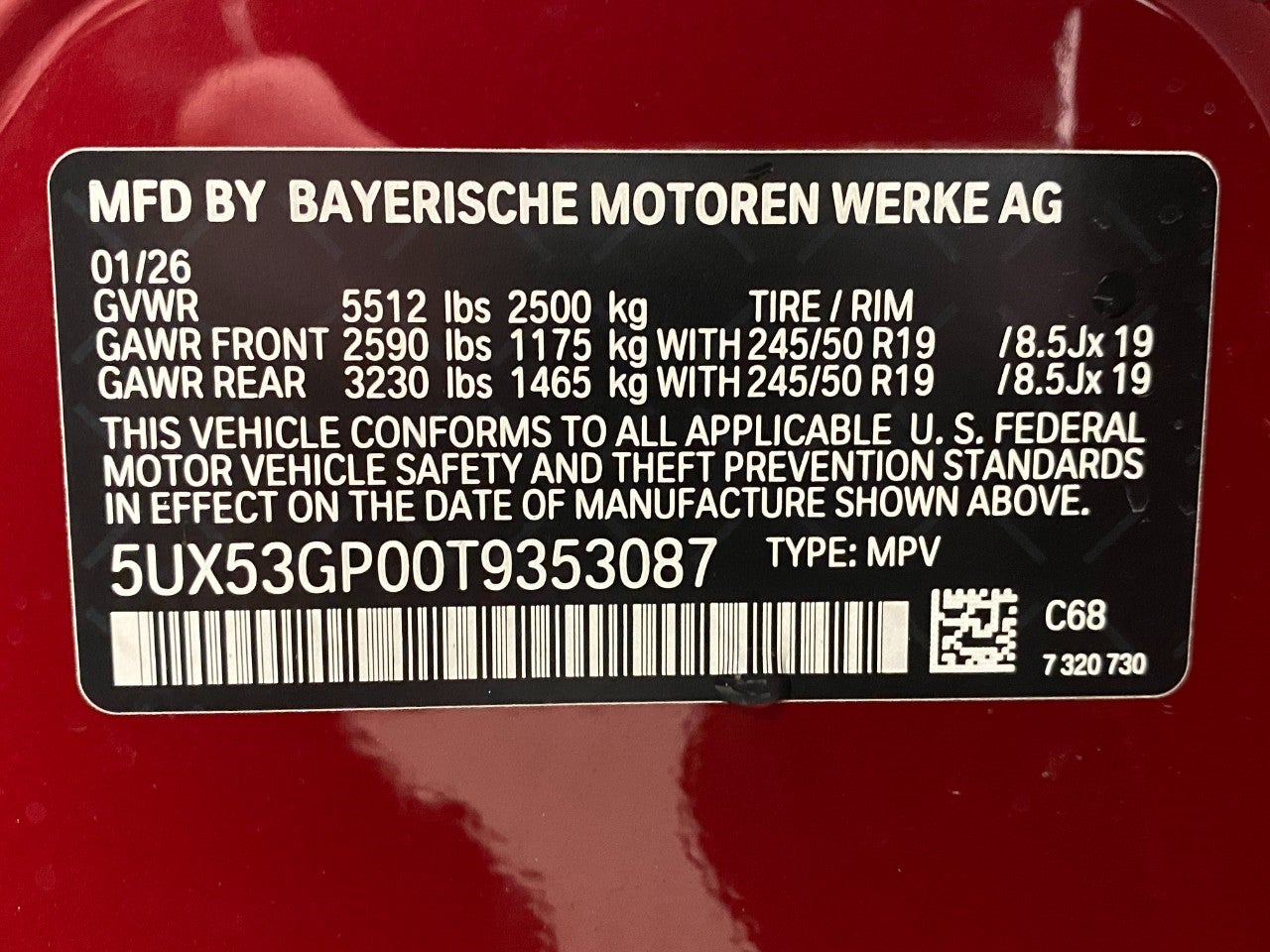 2026 BMW X3 30 xDrive Sports Activity Vehicle