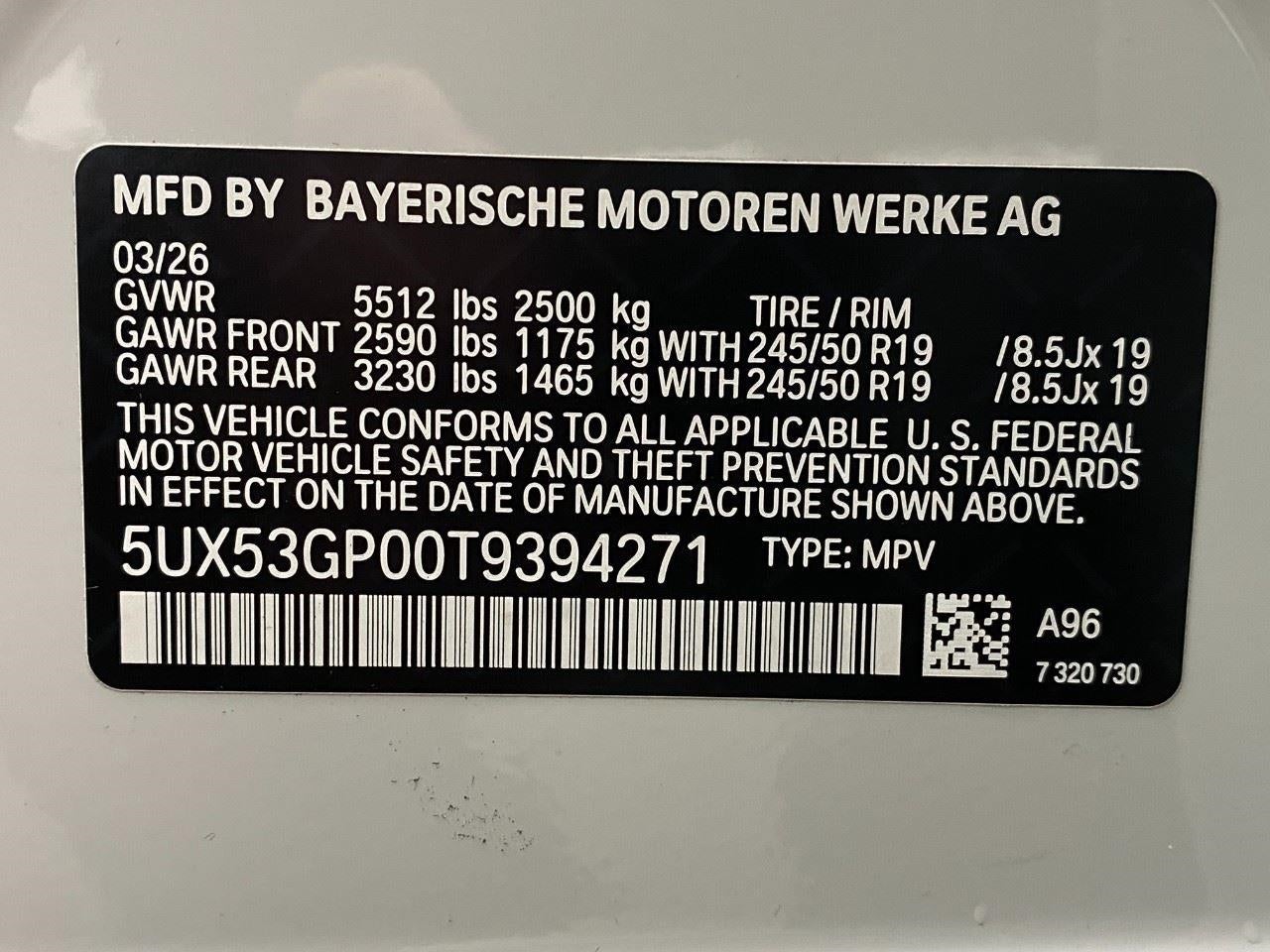 2026 BMW X3 30 xDrive Sports Activity Vehicle