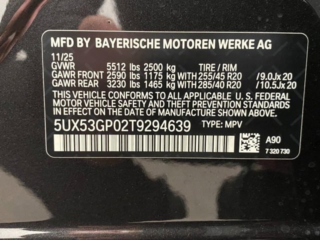 2026 BMW X3 30 xDrive Sports Activity Vehicle