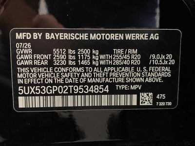 2026 BMW X3 30 xDrive Sports Activity Vehicle