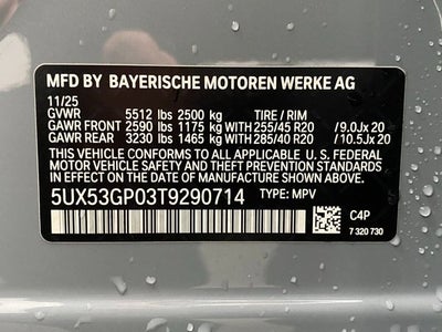 2026 BMW X3 30 xDrive Sports Activity Vehicle