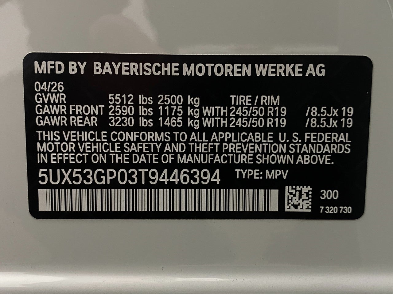 2026 BMW X3 30 xDrive Sports Activity Vehicle
