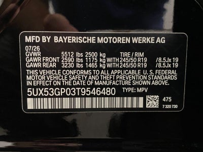 2026 BMW X3 30 xDrive Sports Activity Vehicle