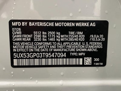 2026 BMW X3 30 xDrive Sports Activity Vehicle