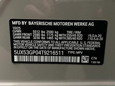 2026 BMW X3 30 xDrive Sports Activity Vehicle