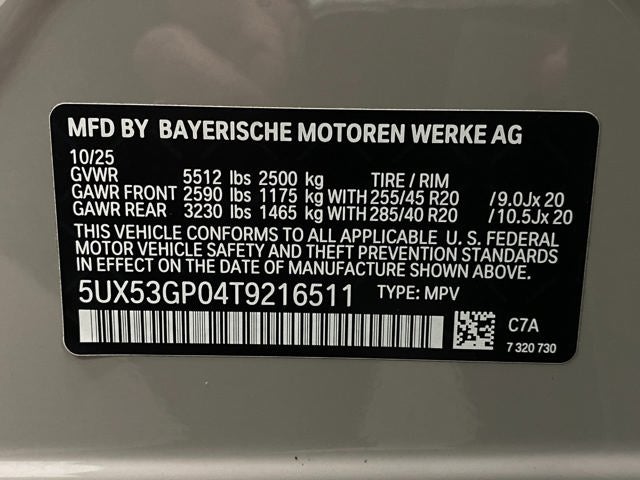 2026 BMW X3 30 xDrive Sports Activity Vehicle