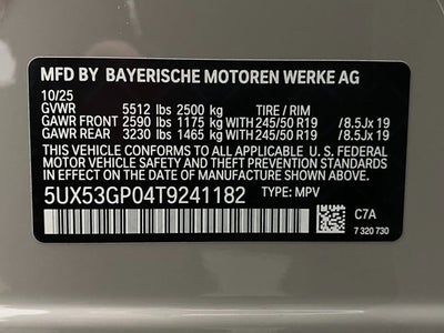 2026 BMW X3 30 xDrive Sports Activity Vehicle