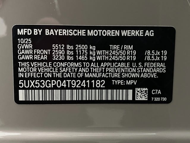 2026 BMW X3 30 xDrive Sports Activity Vehicle