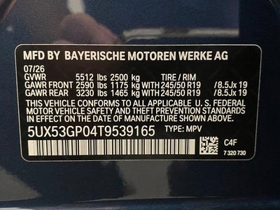 2026 BMW X3 30 xDrive Sports Activity Vehicle