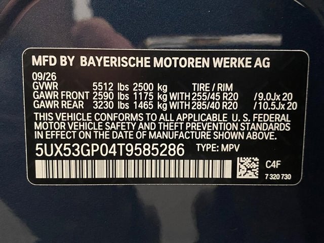 2026 BMW X3 30 xDrive Sports Activity Vehicle