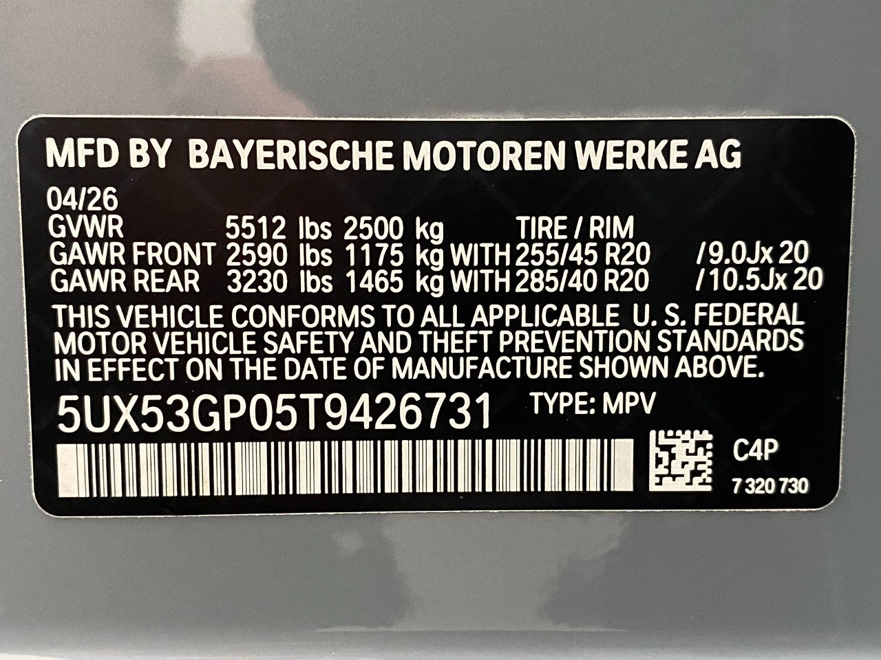 2026 BMW X3 30 xDrive Sports Activity Vehicle