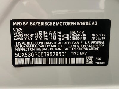 2026 BMW X3 30 xDrive Sports Activity Vehicle