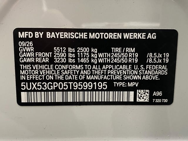 2026 BMW X3 30 xDrive Sports Activity Vehicle