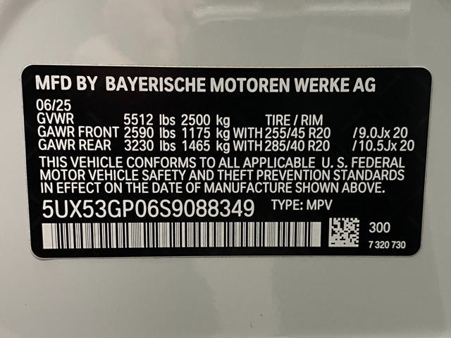 2025 BMW X3 30 xDrive Sports Activity Vehicle