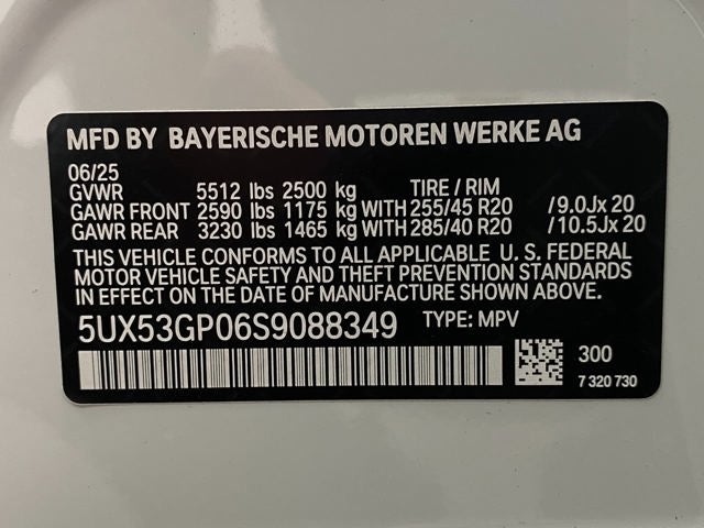 2025 BMW X3 30 xDrive Sports Activity Vehicle