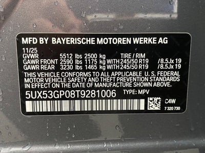 2026 BMW X3 30 xDrive Sports Activity Vehicle