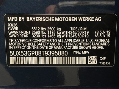 2026 BMW X3 30 xDrive Sports Activity Vehicle
