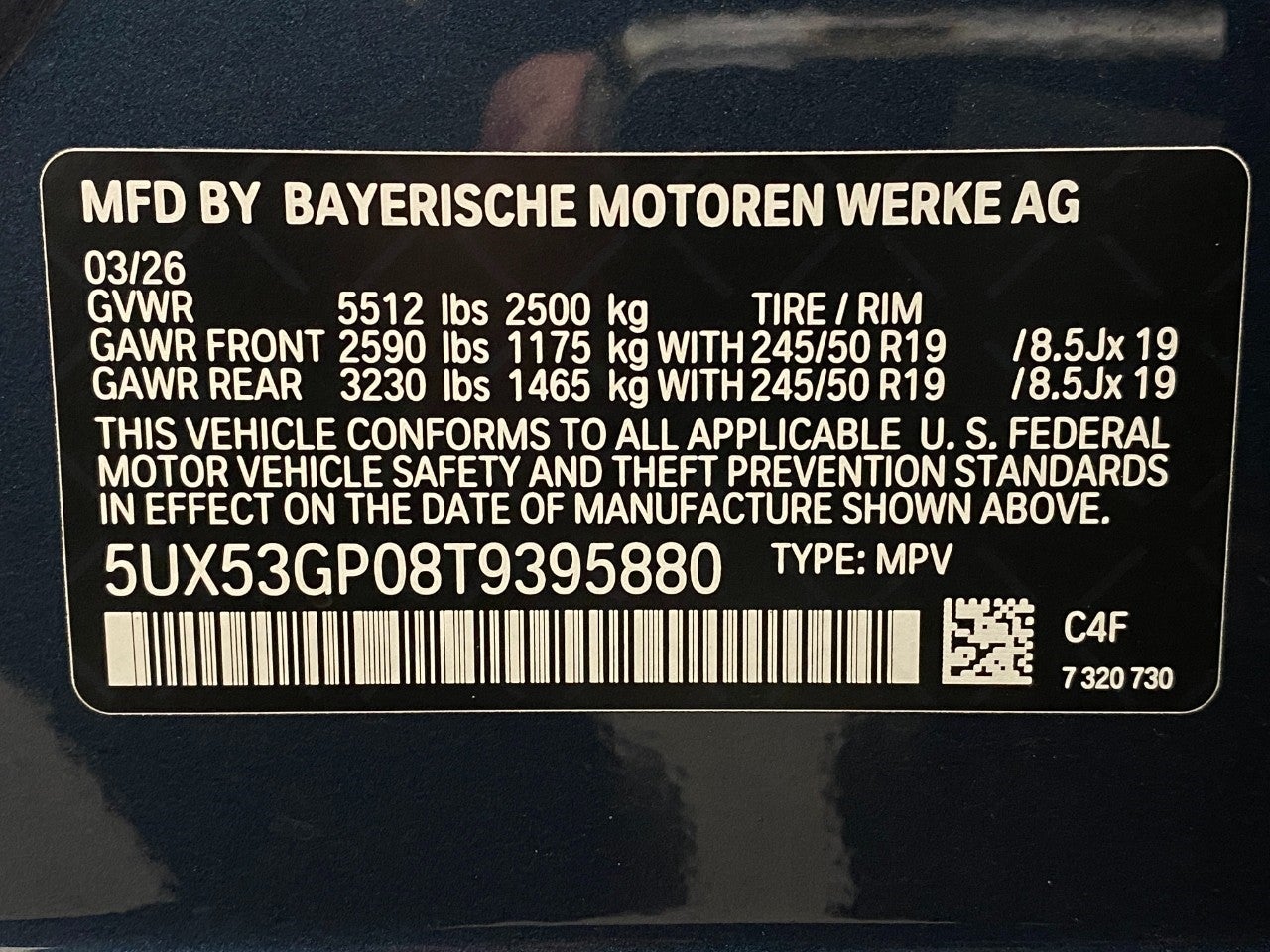 2026 BMW X3 30 xDrive Sports Activity Vehicle