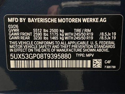 2026 BMW X3 30 xDrive Sports Activity Vehicle