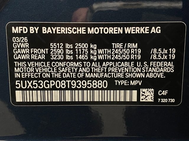 2026 BMW X3 30 xDrive Sports Activity Vehicle