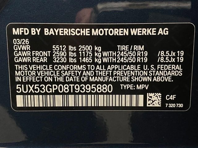 2026 BMW X3 30 xDrive Sports Activity Vehicle