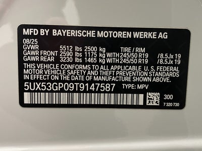 2026 BMW X3 30 xDrive Sports Activity Vehicle